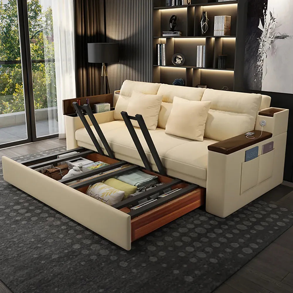 Space-saving Multi-purpose living Room Furniture Modern fabric folding sofa bed