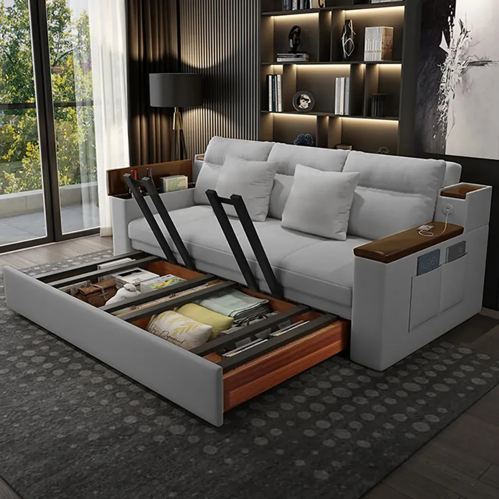 Space-saving Multi-purpose living Room Furniture Modern fabric folding sofa bed